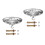 2 Pack Ceiling Rose Hook Plate Canopy For Light Chandelier Silver 4