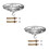 2 Pack Ceiling Rose Hook Plate Canopy For Light Chandelier Silver 6