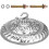 2 Pack Ceiling Rose Hook Plate Canopy For Light Chandelier Silver 9