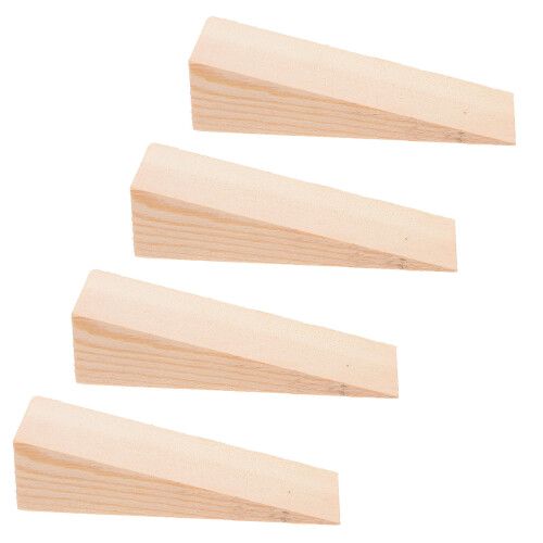 12 Pcs Wooden Wedges For Door Window Installation Triangular Blocks 1