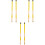 3 Pairs Bamboo Durable Drum Brushes Percussion Sticks 3