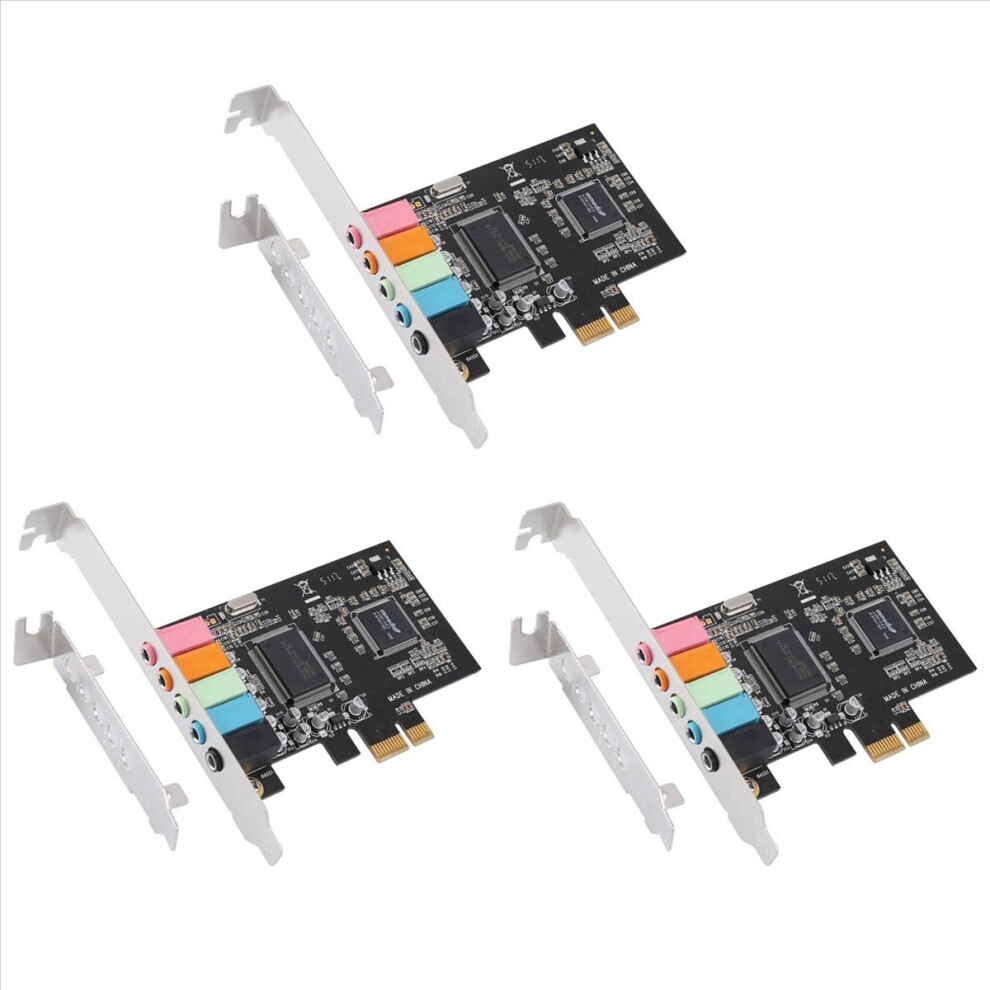 Pcie Sound Card 5.1, Pci Express Surround Card 3D Stereo Audio 4712746164125