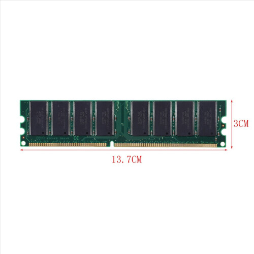DDR 1GB hukommelse PC3200 400MHz desktop til RAM CPU GPU ikke-ECC 184 pins 2