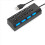 USB4 port 2 Splitter with switch HUB 4-hole switch 4
