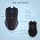 Wireless Mouse Mouse Jiggler Mouse Mover LED Rechargeable 2.4G 4