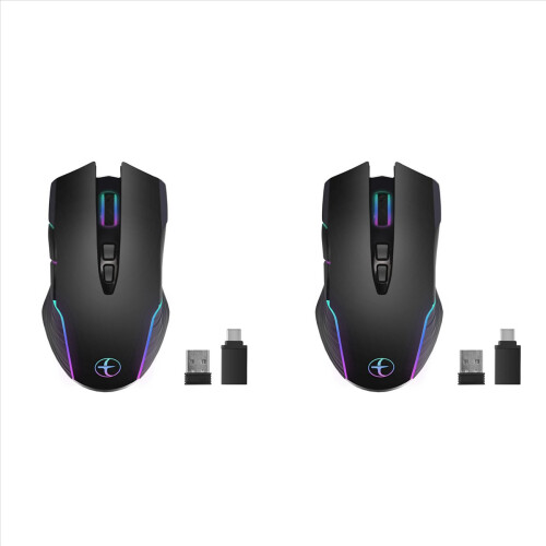 Wireless Mouse Mouse Jiggler Mouse Mover LED Rechargeable 2.4G