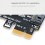 Adaptor PCI-E la placă SATA, convertor PCI Express la SATA 3.0 7