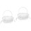 2Pcs Heart-Shaped Wedding Ring Pillow With Lace And Handle 5