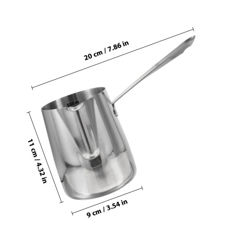 Sturdy Stainless Steel Coffee Jug With Handle And Scale 1