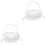 2Pcs Heart-Shaped Wedding Ring Pillow With Lace And Handle 4