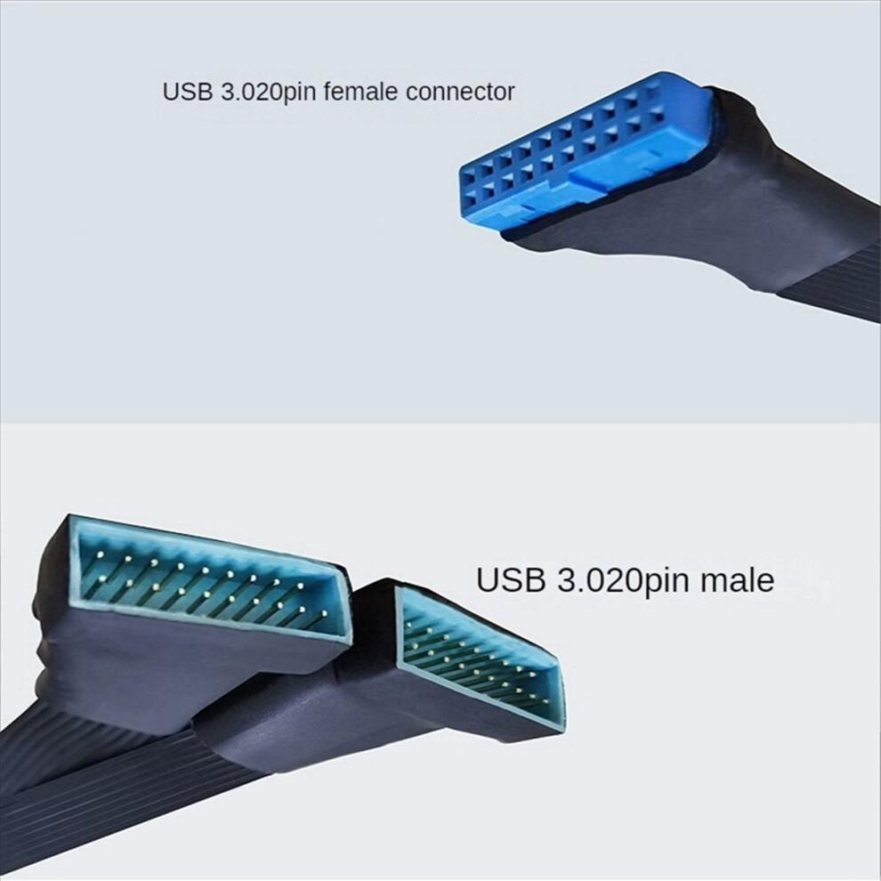 Motherboard Usb 3.0 19Pin Header 1To2 Extension Splitter Cable 4712746102608