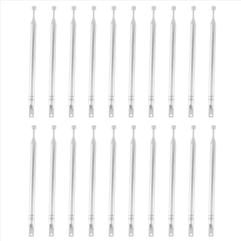 Replacement 39Cm 6 Sections Telescopic Antenna Aerial For Radio Tv 4712767624431