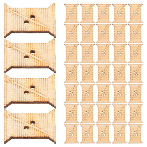 100 Pcs Large Yarn Bobbin Thread Winder For Sewing Cross Stitch Knit 1