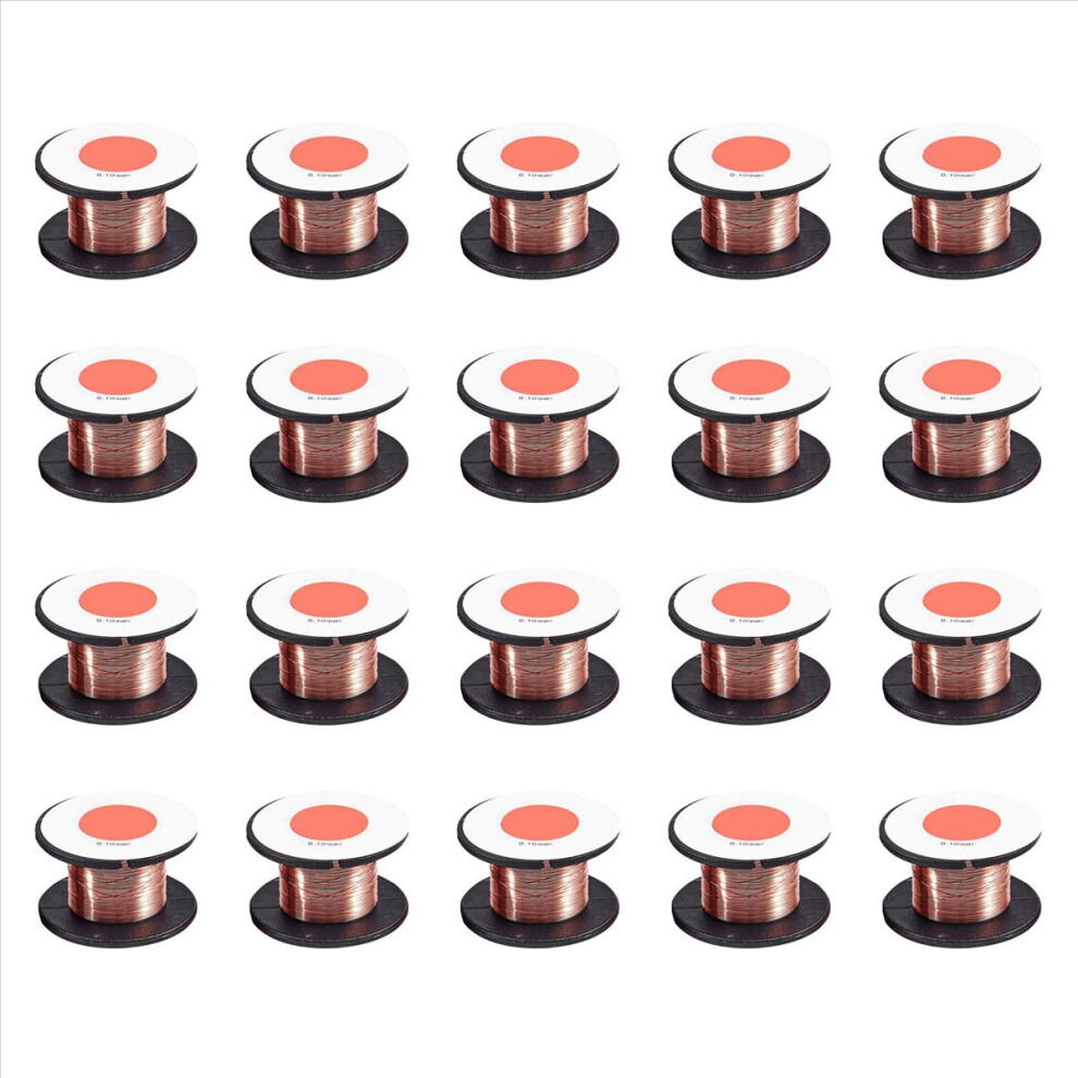 5 Pcs 0.1Mm Diameter Copper Soldering Solder Enamelled Reel Wire 4712767687306