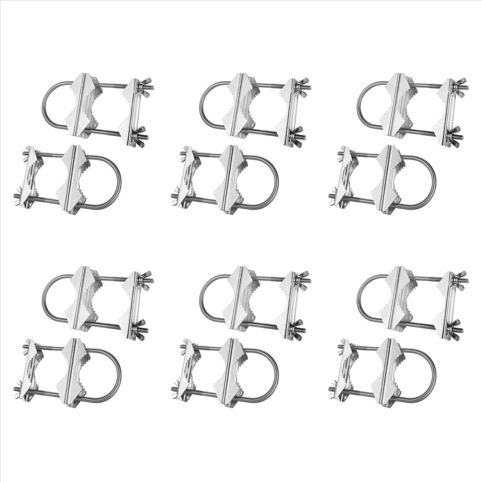 Double Antenna Mast Clamp V Jaw Block With U Bolts For Tv,Cb,Ham 4851431285476