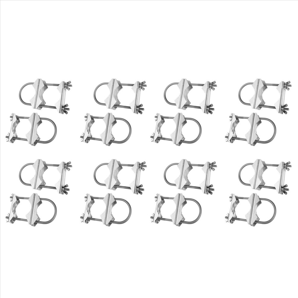 Double Antenna Mast Clamp V Jaw Block With U Bolts For Tv,Cb,Ham 4851431268295