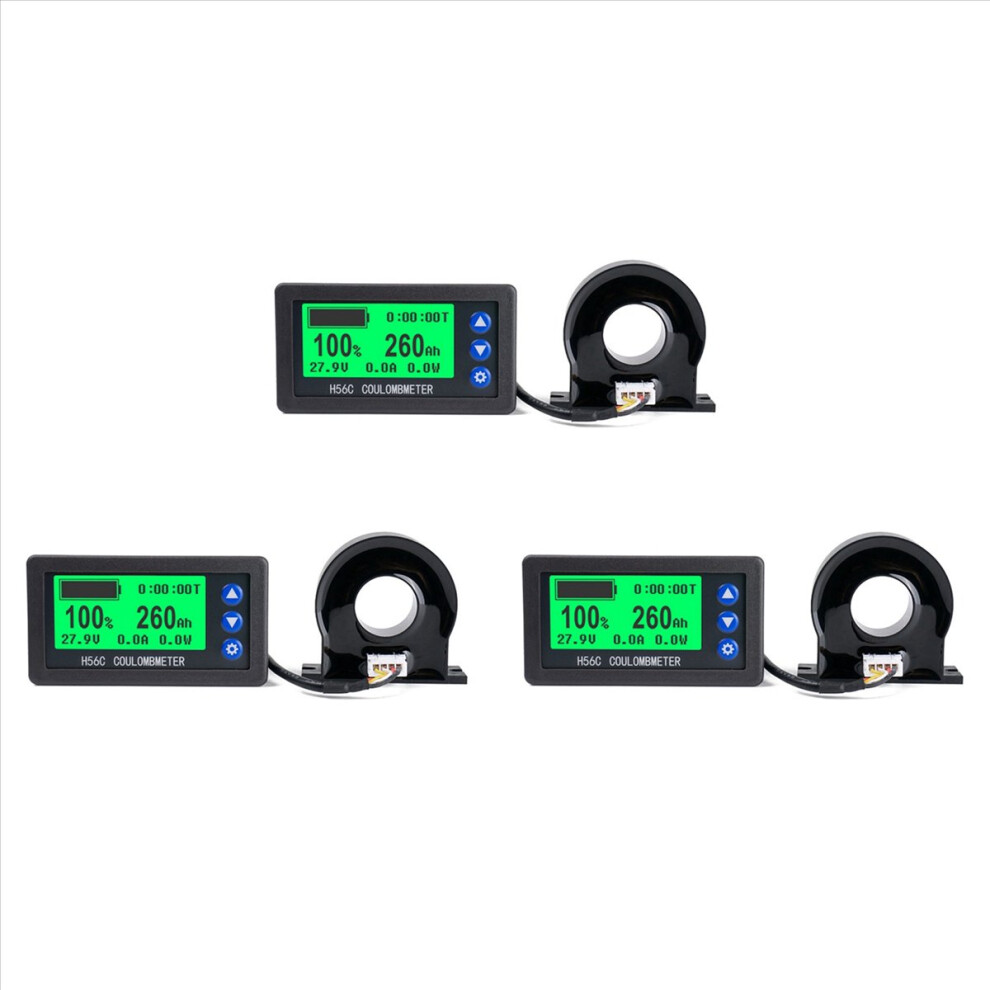 Battery Monitor Hall Coulomb Meter Dc 8-100V 100A 4851431241045