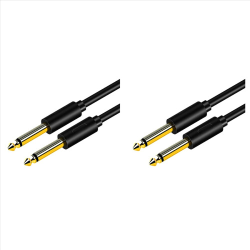 6,5 mm Jack lydkabel PVC 6,35 Jack han-til-han Aux-kabel, 0,5 meter