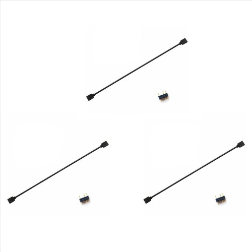 Cavo di prolunga 5V a 3 pin per hub splitter per computer, nero