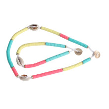 Vintage Shell Necklace Anklet Set - Skin-Friendly Red, N80012