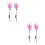 4 Pcs Led Phalaenopsis Branches Tree Lights Purple Pink 7