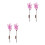 4 Pcs Led Phalaenopsis Branches Tree Lights Purple Pink 9