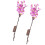 4 Pcs Led Phalaenopsis Branches Tree Lights Purple Pink 2
