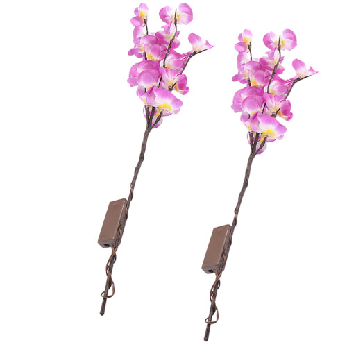 4 Pcs Led Phalaenopsis Branches Tree Lights Purple Pink 1