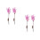 4 Pcs Led Phalaenopsis Branches Tree Lights Purple Pink 5