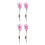 4 Pcs Led Phalaenopsis Branches Tree Lights Purple Pink 4
