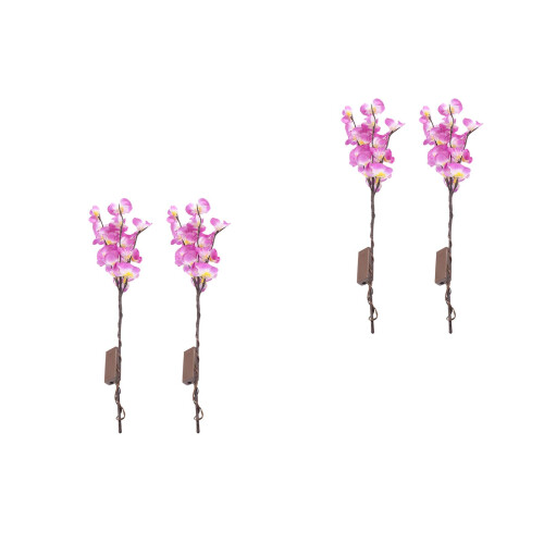 4 Pcs Led Phalaenopsis Branches Tree Lights Purple Pink 2