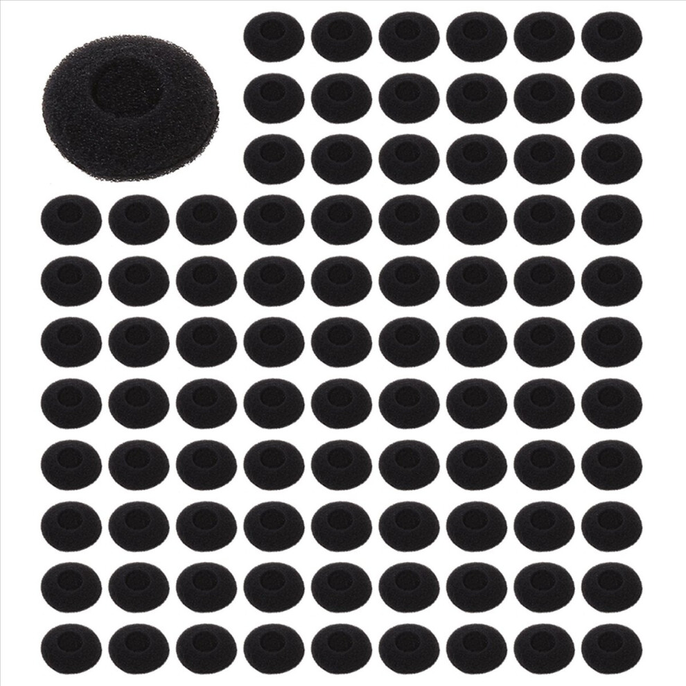 Fasdga 100 Pcs Sponge Earbud Headphone Cap Ear Pads Cover Black 4712767686484