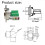 RJ45 Panel Mount Screw Terminal Adapter, RJ45/8P8C Panel Connector 4