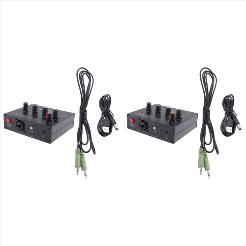 Microphone Preamplifier with DC Cable and 3.5mm Cable