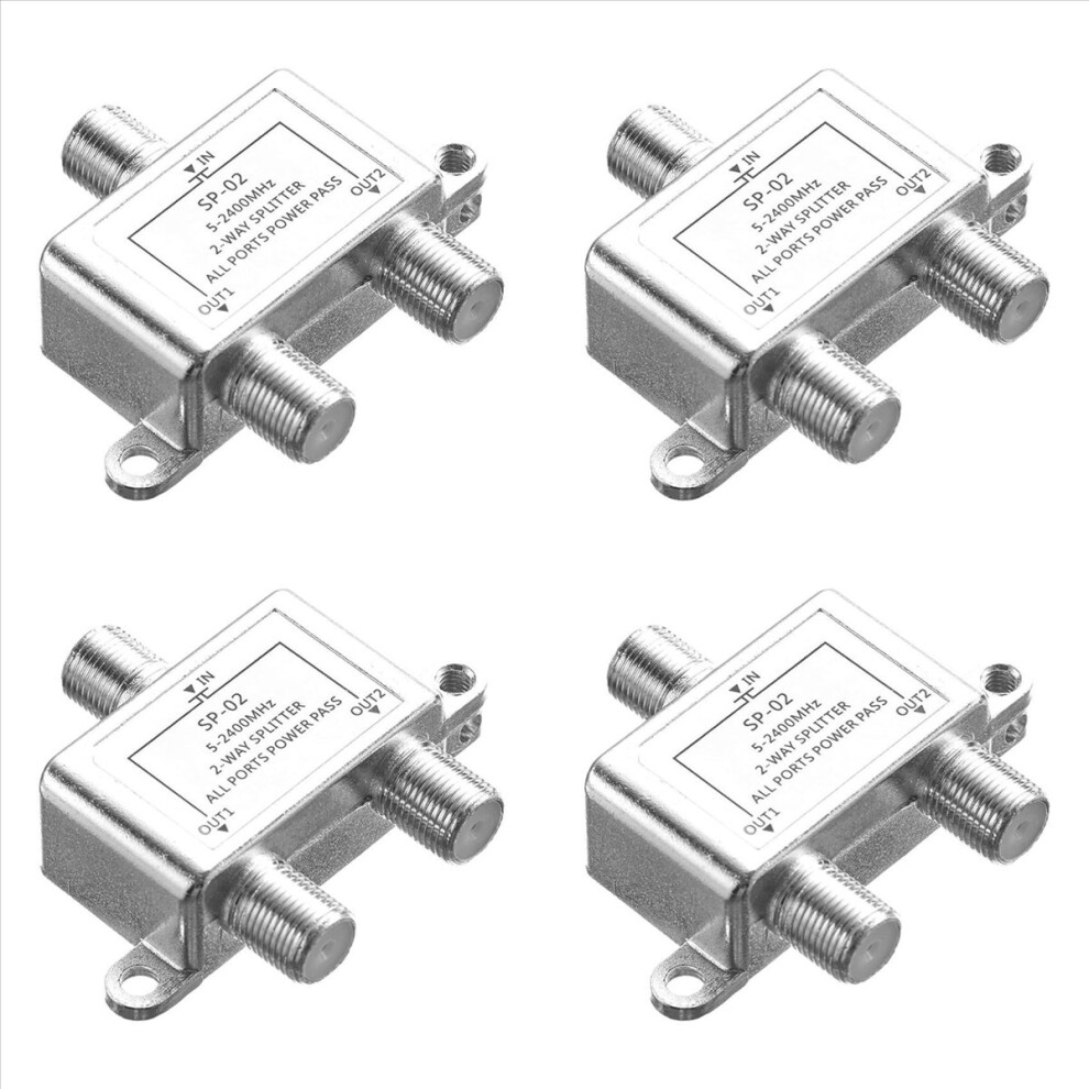 Digital 2 Way Coaxial Cable Splitter 5-2400Mhz, Rg6 Compatible 4853702867237