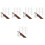 40 Pcs Cartoon Rabbit Chopstick Rests Ceramic Stands 4