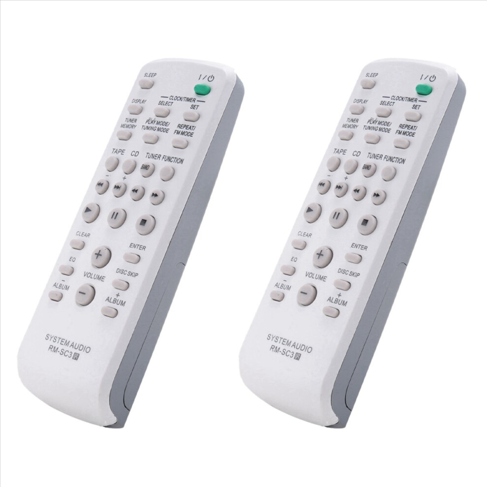 For Cd Hifi System Audio Remote Control Rm-Sc3 Rm-Sc30 Rm-Sc50 White 4712746191015