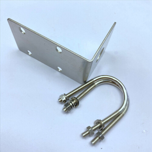Stainless Steel Antenna Mount Bracket with U Style Bolts 2