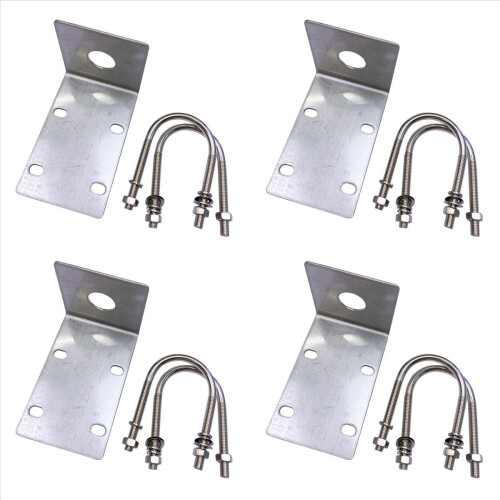 Stainless Steel Antenna Mount Bracket with U Style Bolts