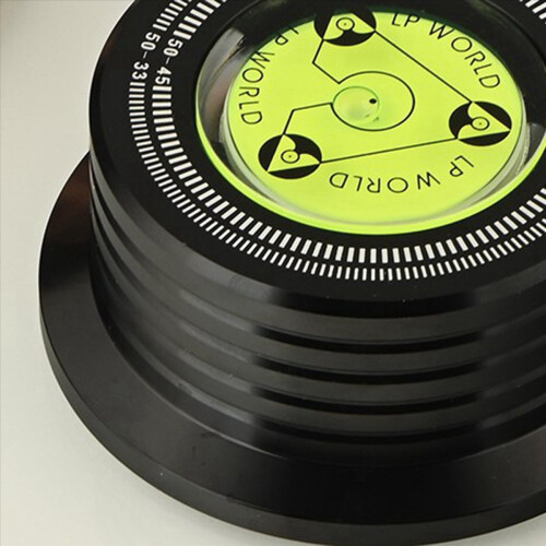 Aluminium vinylpladevægt HiFi 50HZ LP diskstabilisator sort 1