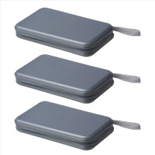 Estuche plateado para CD y DVD con 80 discos