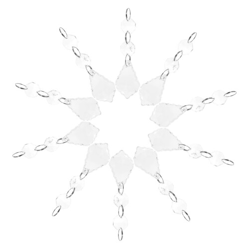 10pcs Crystal Glass Lamp Pendant Ceiling Light Decoration