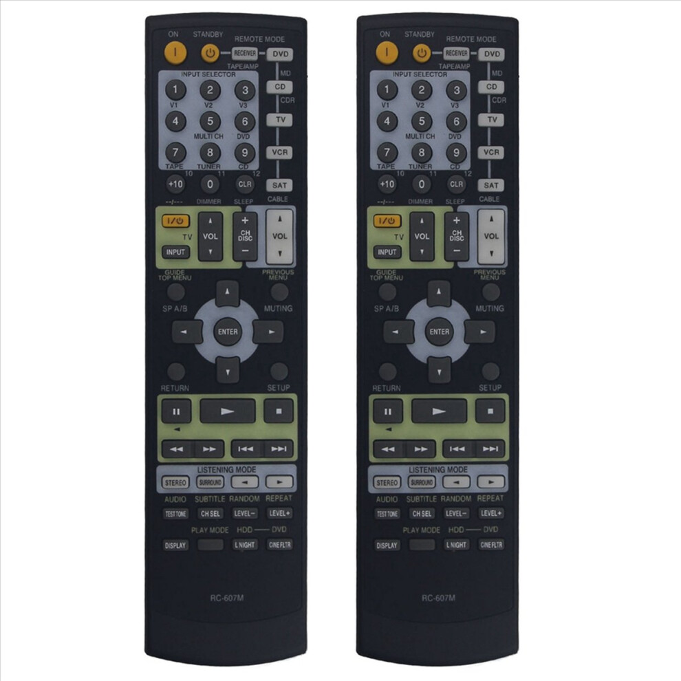 Remote Control Replacement Rc-607M For Receiver Tx-Nr708 4851431245616