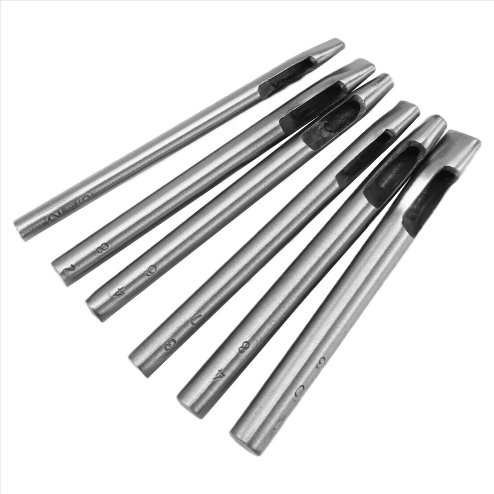 6 Sizes Oval Hole Punch For Leather 6Mm-10Mm For Leather Crafting 4853718779784
