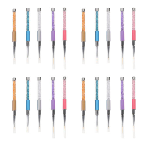 4 Count Nail Art Brush Set Clay Bead Kit Tree Bark For 2