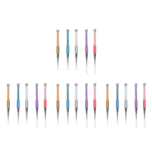 4 Count Nail Art Brush Set Clay Bead Kit Tree Bark For 1