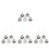 24 Pcs Clear Christmas Ball Tree Decor With Accessories 4