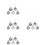 24 Pcs Clear Christmas Ball Tree Decor With Accessories 9