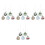 24 Pcs Clear Christmas Ball Tree Decor With Accessories 5