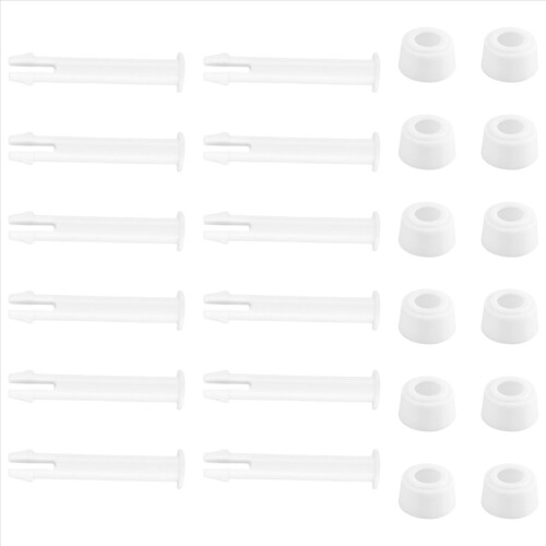 12 stk. plastikkoblinger til pool og 12 stk. gummitætninger til (2,36 tommer) 2